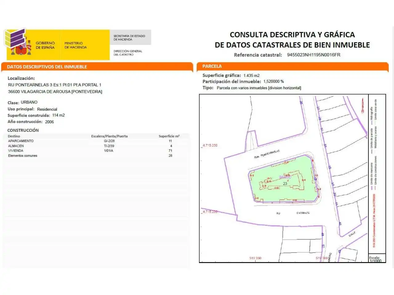 Piso en venta en Vilagarcía de Arousa con Calefacción y Trastero