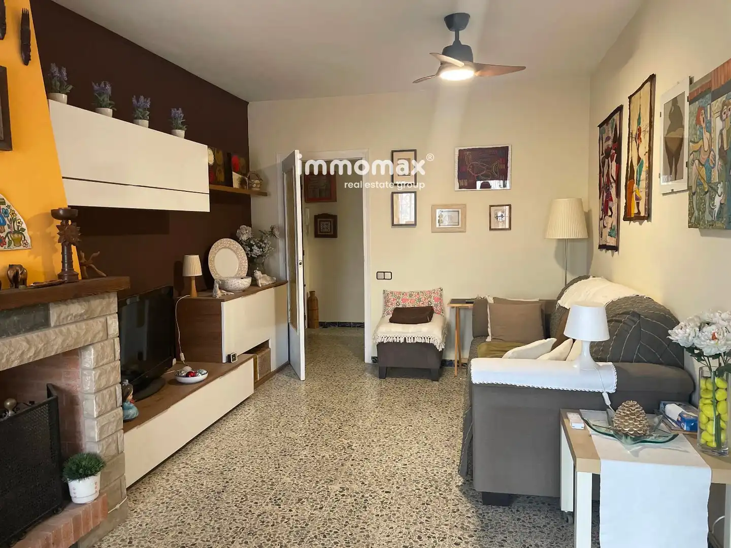 Sala de estar de Piso en venta en Cubelles con Calefacción, Terraza y Trastero