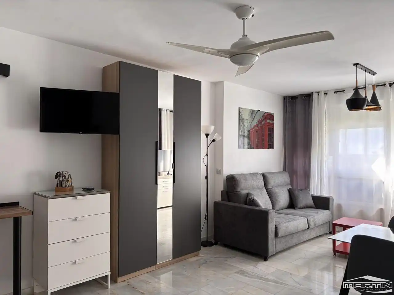 Habitación de Estudio de alquiler en Torrox con Aire acondicionado, Trastero y Piscina