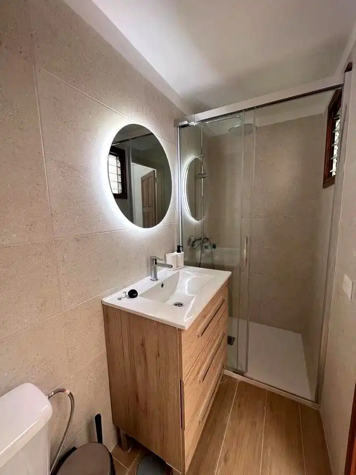 Badezimmer von Wohnung zur untervermieten in San Cristóbal de la Laguna mit Möbliert und Balkon