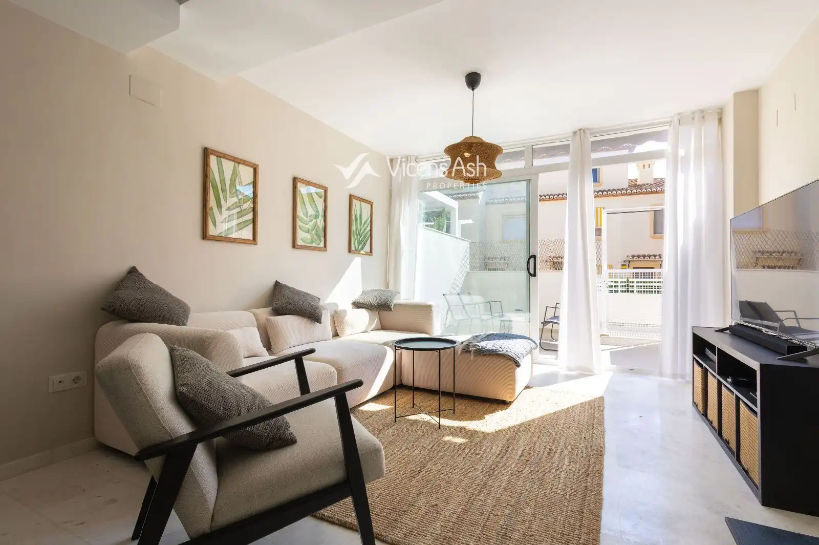Sala d'estar de Casa adosada en venda en Jávea / Xàbia amb Aire condicionat, Calefacció i Terrassa