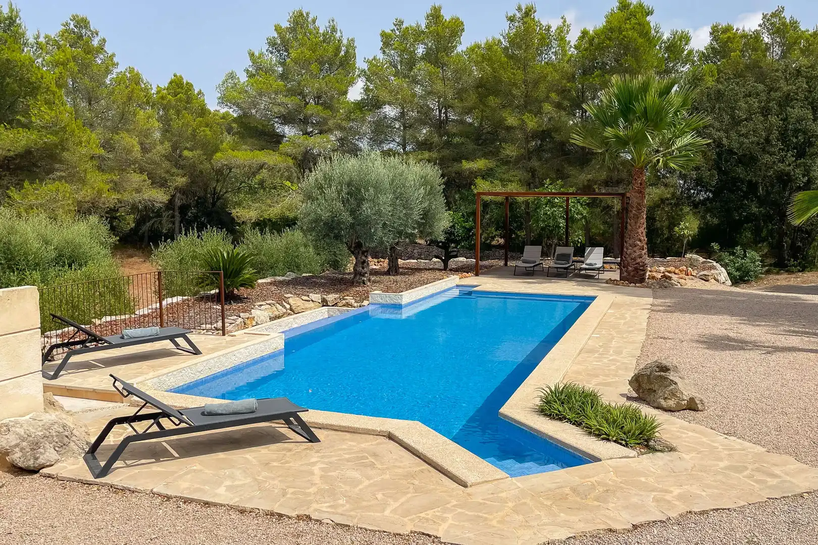 Swimming pool of Country homes for rent in Artà  with Air Conditioner, Heating and Terrace