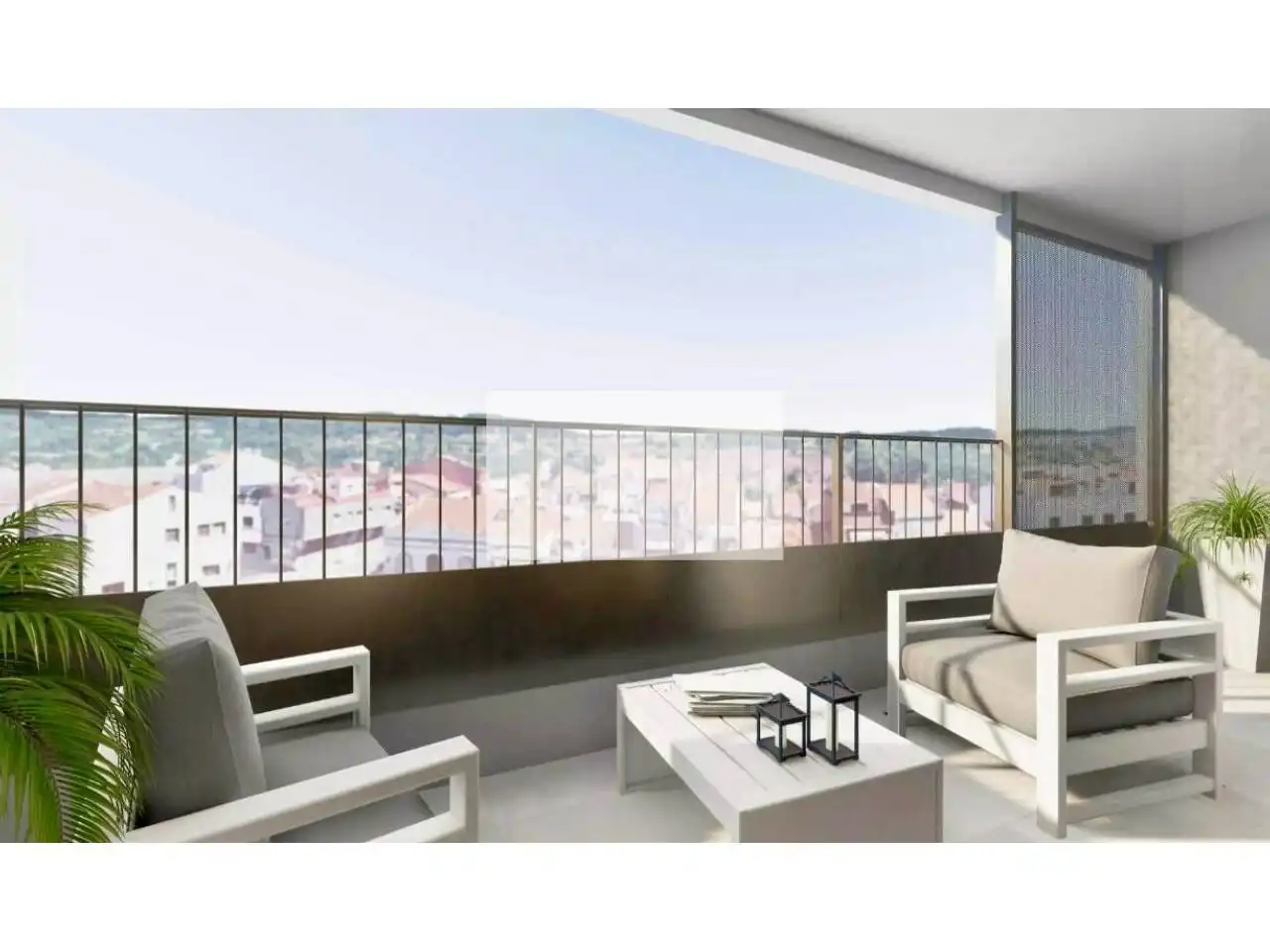 Balcony of Flat for rent in Sabadell  with Air Conditioner, Heating and Parquet flooring