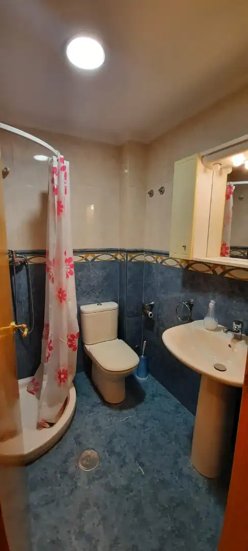 Baño de Apartamento de alquiler en Albacete con Aire acondicionado, Calefacción y Parquet