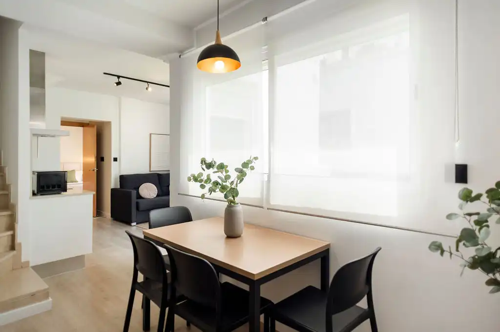 Esszimmer von Maisonette zur Miete in Valencia mit Klimaanlage, Heizung und Terrasse