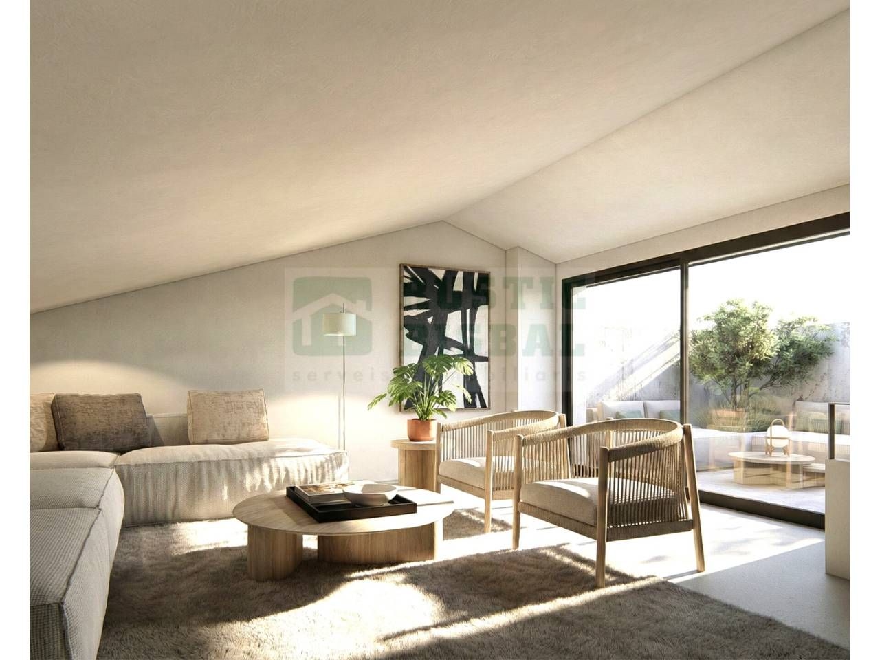 Living room of Duplex for sale in La Bisbal d'Empordà  with Air Conditioner, Heating and Terrace