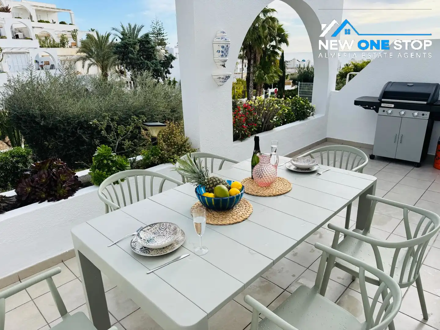 Terrace of Apartments for sale in Mojácar Playa - Las Ventanicas - La Paratá