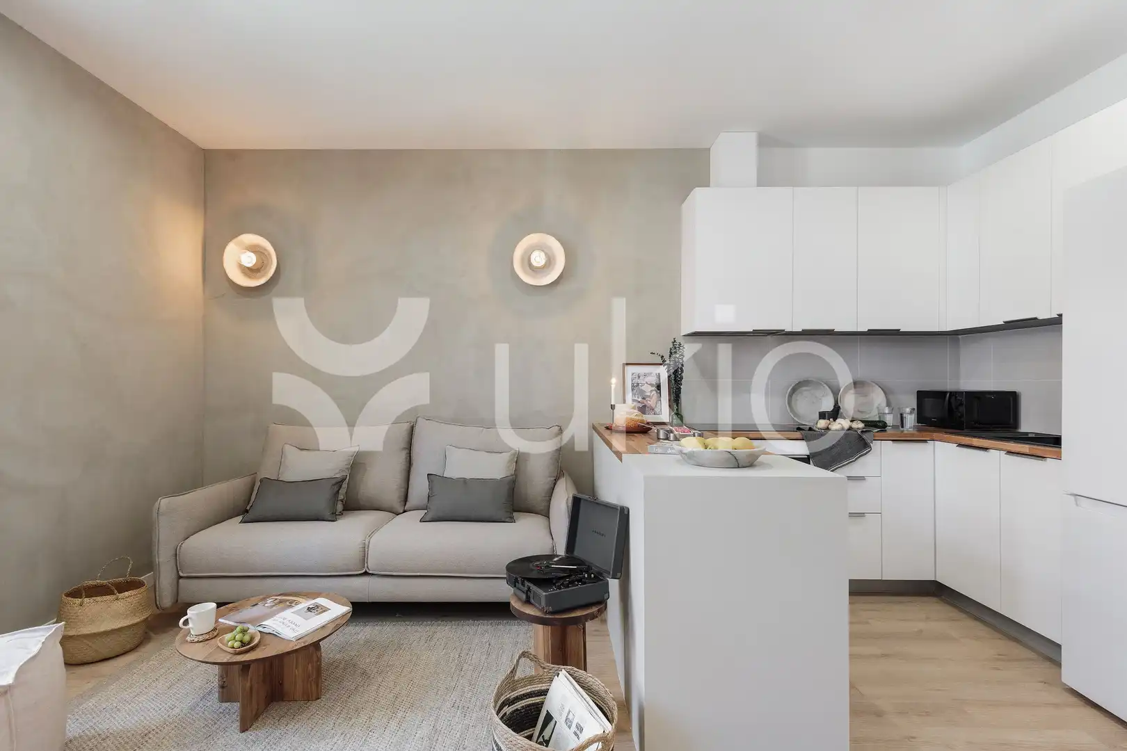 Sala d'estar de Àtic de lloguer en Barcelona amb Aire condicionat, Calefacció i Terrassa