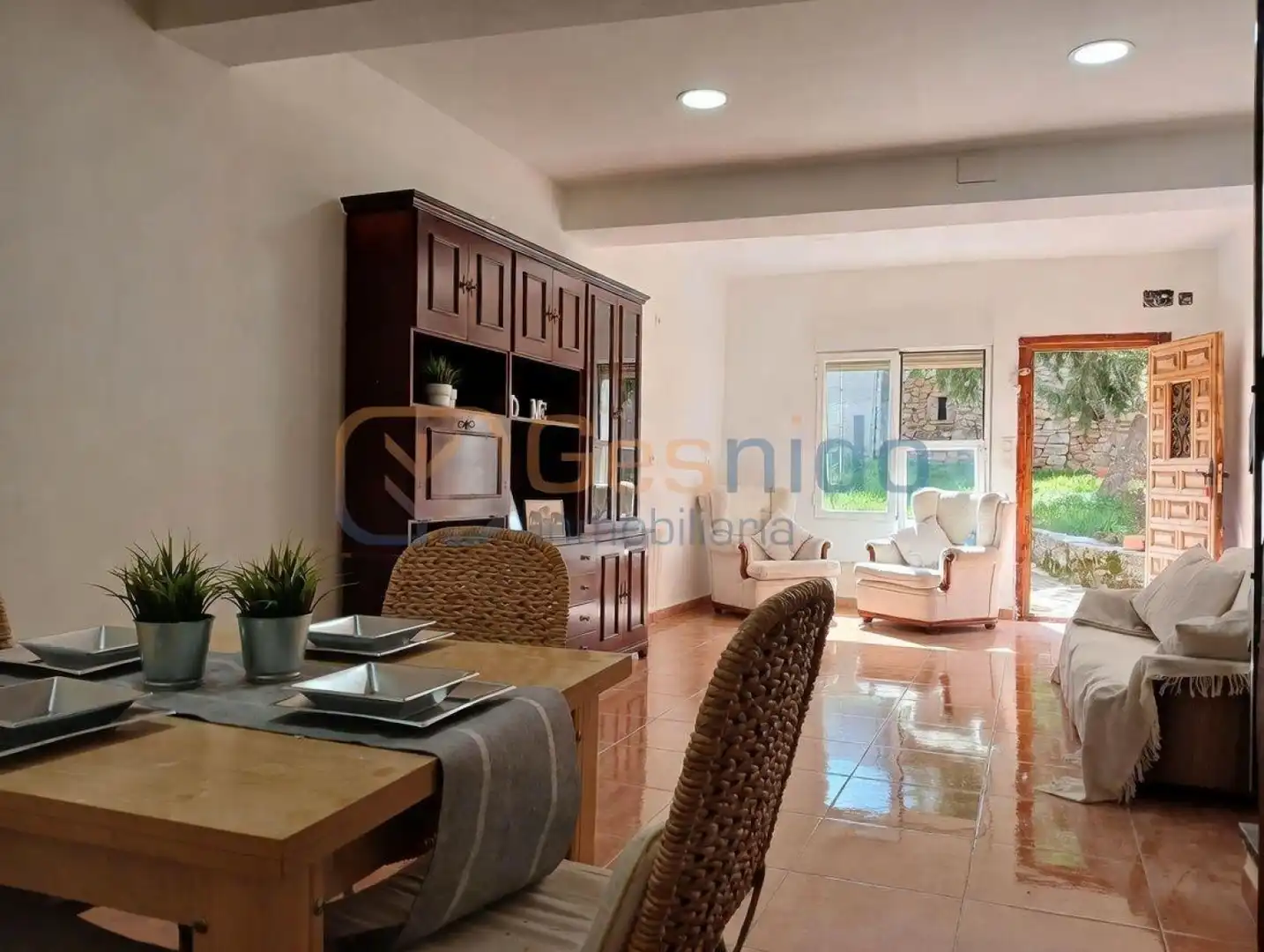 Sala de estar de Casa o chalet en venta en Prádena con Calefacción, Parquet y Terraza