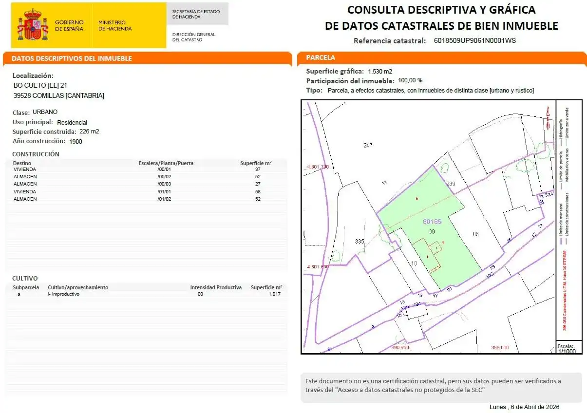 Casa o chalet en venta en Comillas (Cantabria)