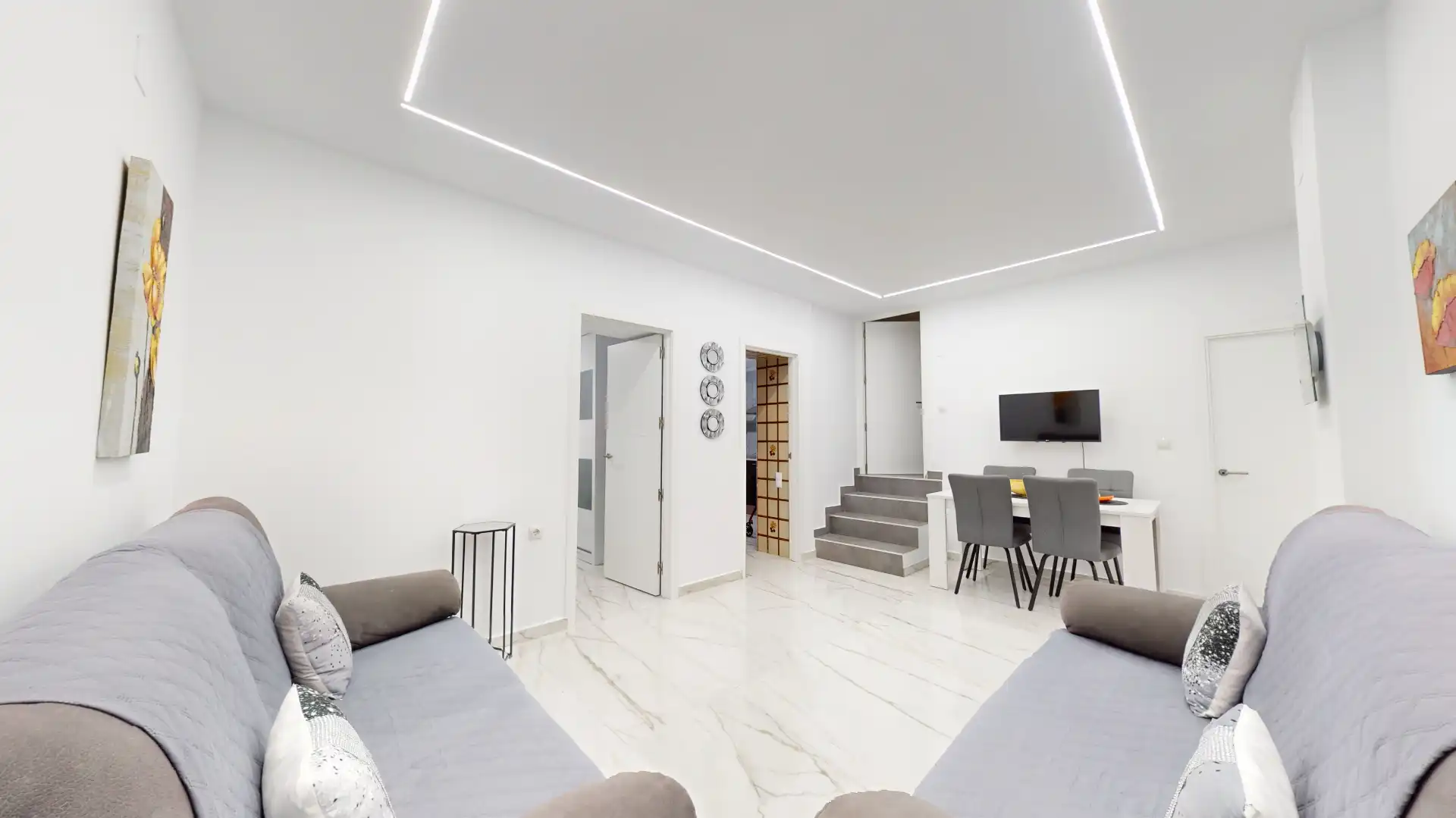 Sala d'estar de Casa adosada en venda en Sax amb Terrassa