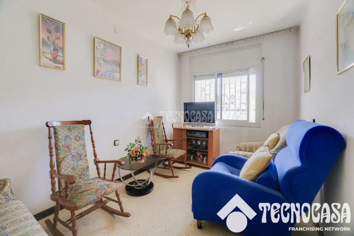 Sala de estar de Piso en venta en Badalona con Terraza