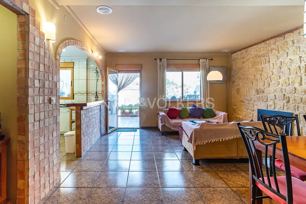 Living room of Houses for sale in La Vall de Laguar  with Air Conditioner, Heating and Terrace