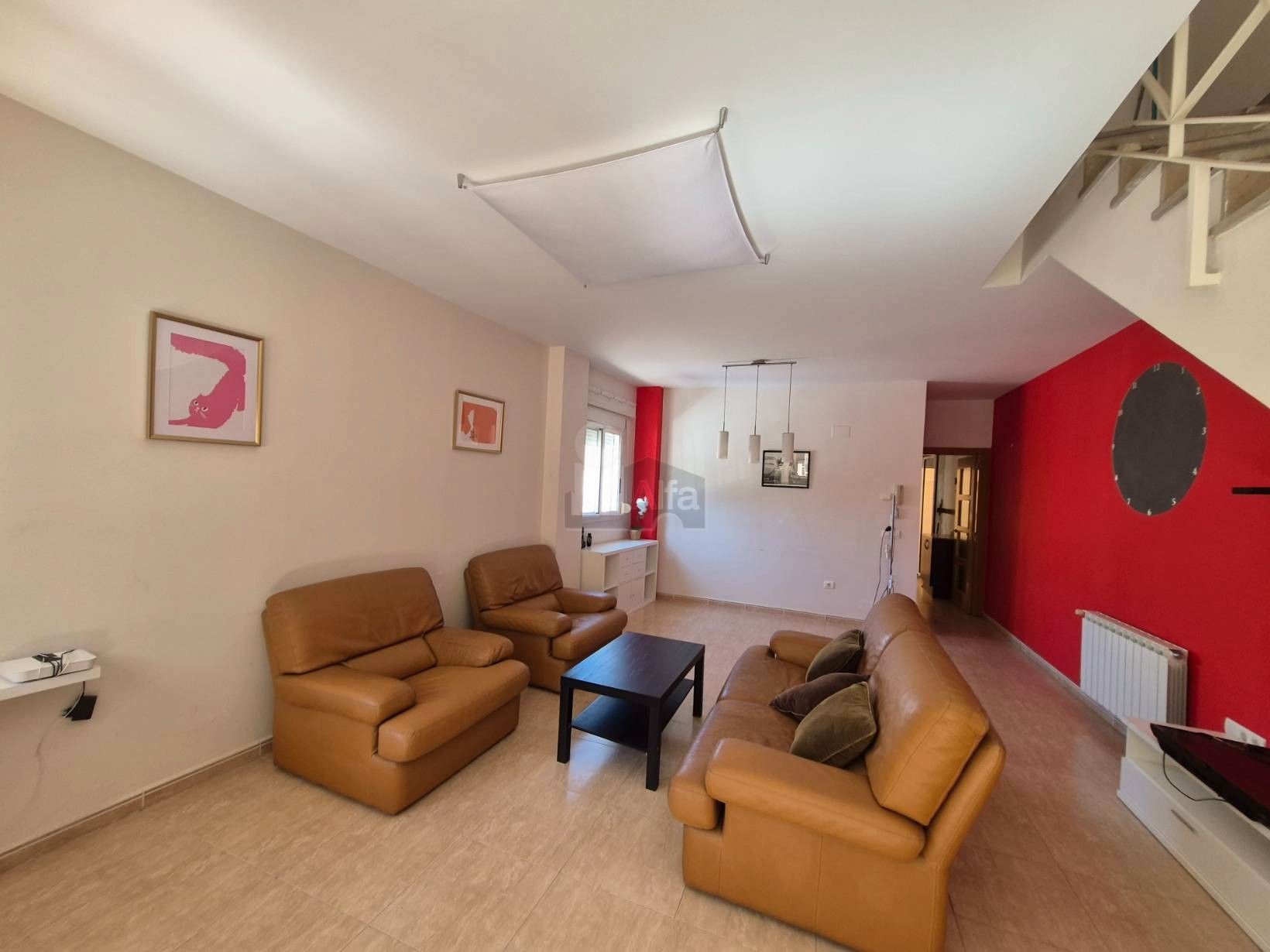 Living room of Single-family semi-detached to rent in Moncada  with Heating, Terrace and Storage room