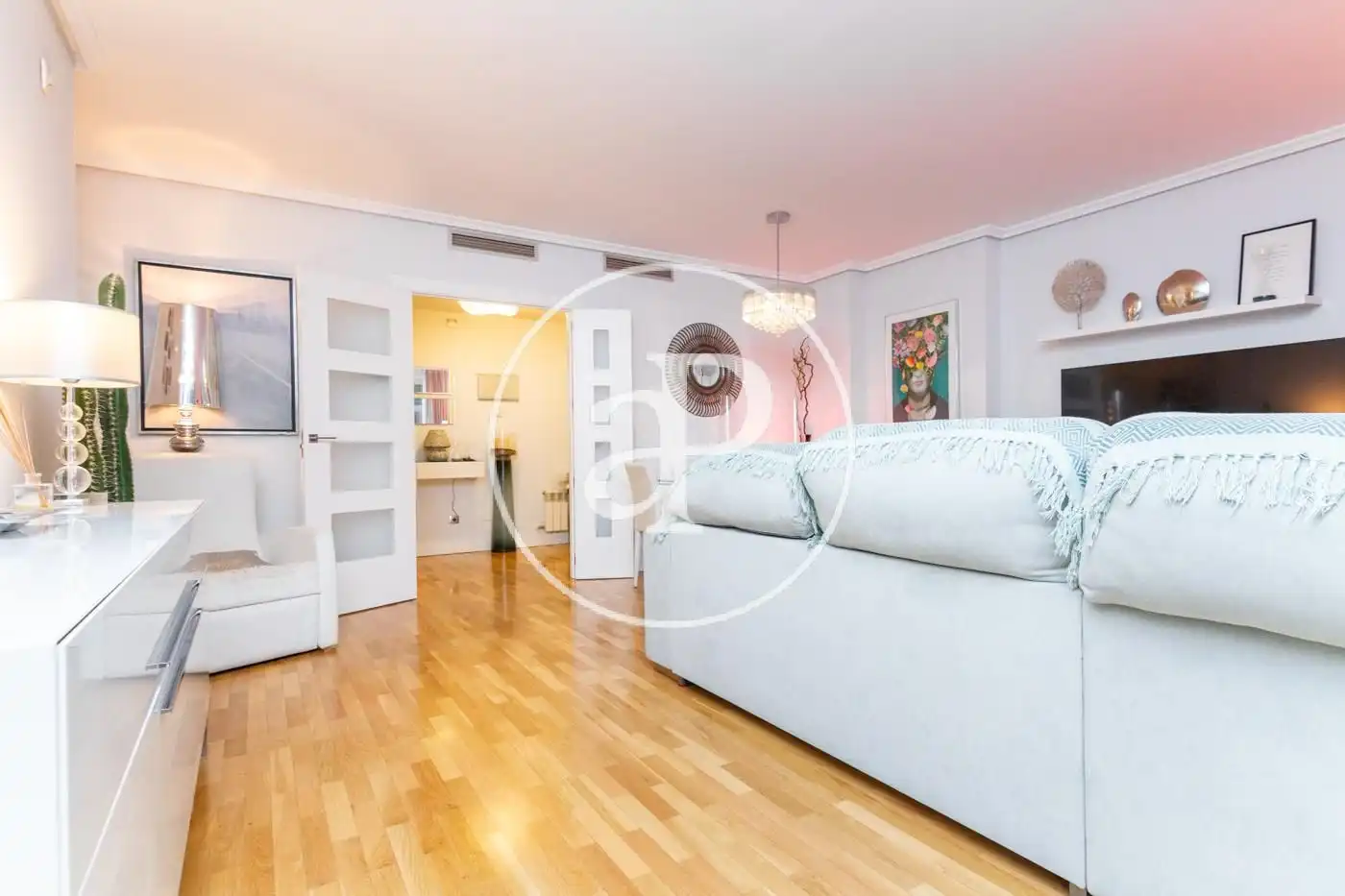 Schlafzimmer von Wohnung zur Miete in Pozuelo de Alarcón mit Klimaanlage, Heizung und Privatgarten