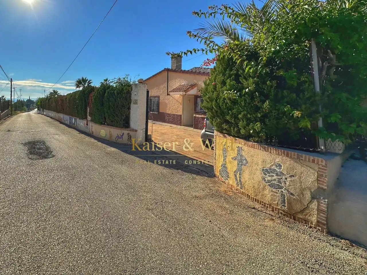Vista exterior de Finca rústica en venda en Albatera amb Aire condicionat, Jardí privat i Piscina