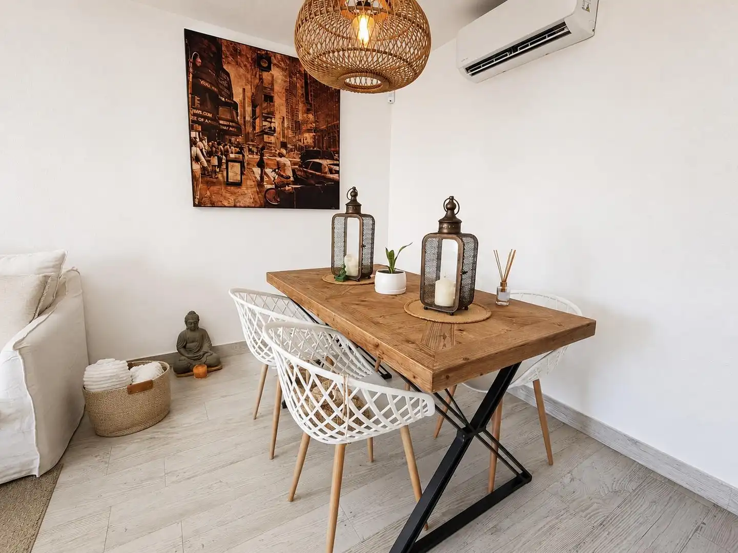 Dining room of Flat for sale in Santa Pola  with Air Conditioner, Heating and Parquet flooring