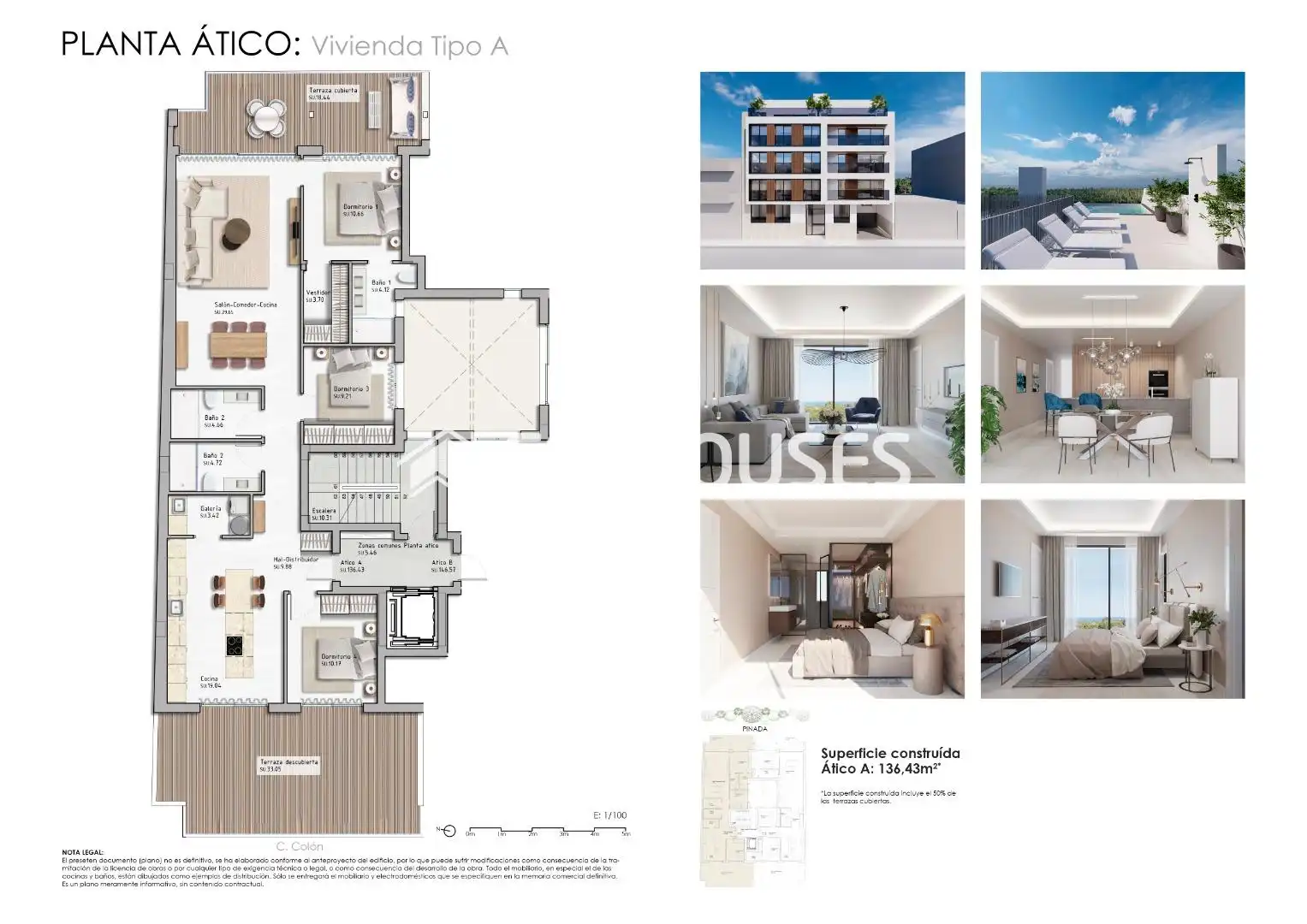 Penthouse mit Terrasse zum Verkauf in Pueblo, imagen 10