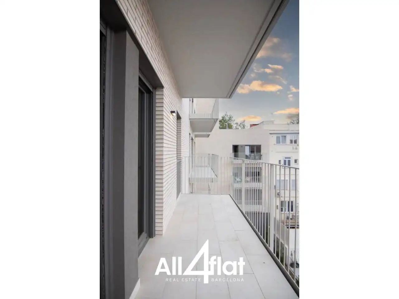 Terrasse von Wohnung zur Miete in Barcelona mit Klimaanlage, Heizung und Parkett