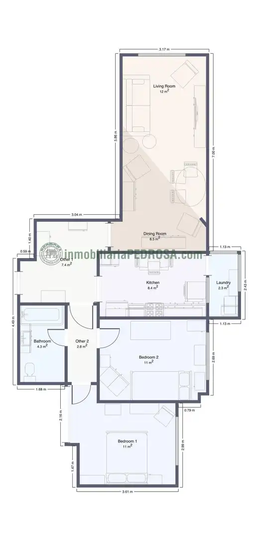 Apartament en venda en Pontevedra Capital  amb Calefacció i Traster