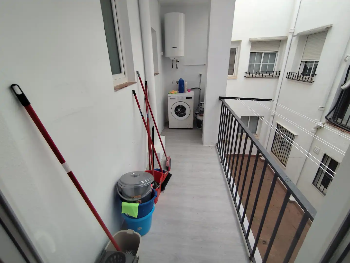 Terraza de Piso de alquiler en Úbeda con Aire acondicionado, Amueblado y Horno