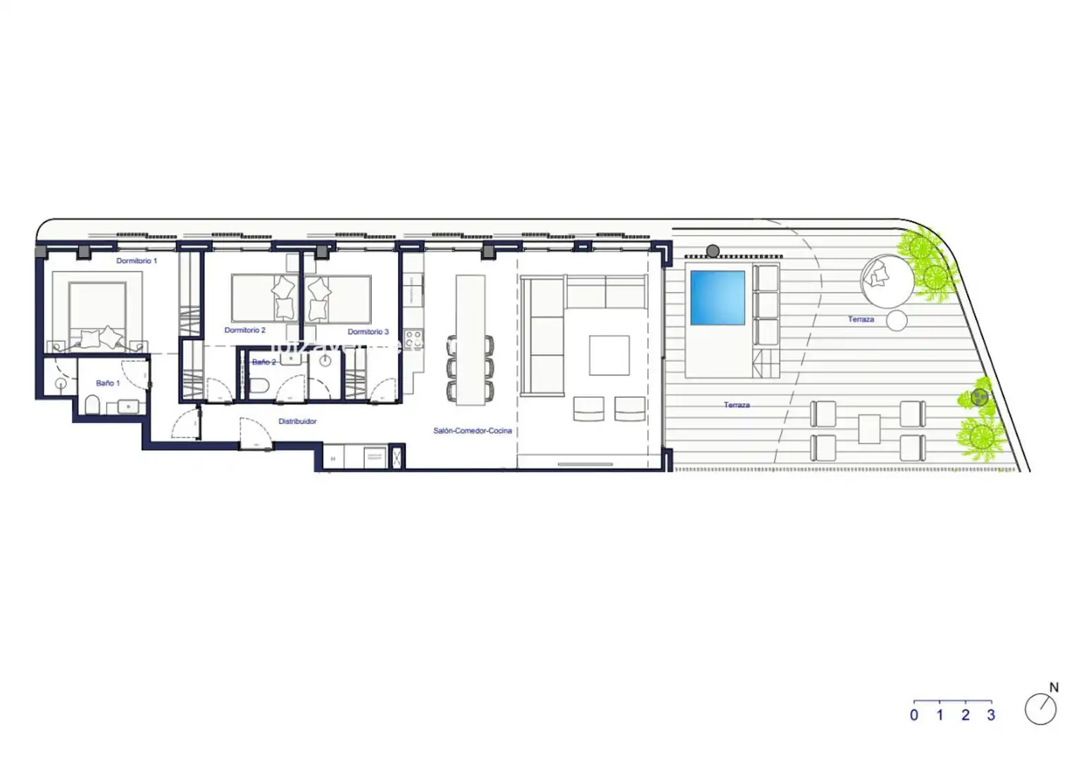 Wohnung mit Pool zum Verkauf in Joaquin Gadea, imagen 28
