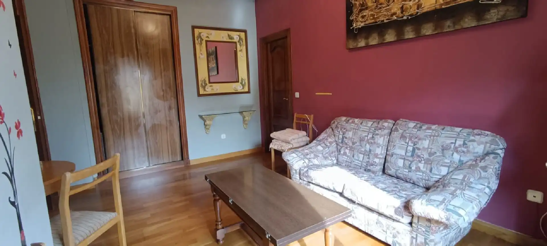Sala de estar de Apartamento de alquiler en Palencia con Calefacción, Terraza y Amueblado
