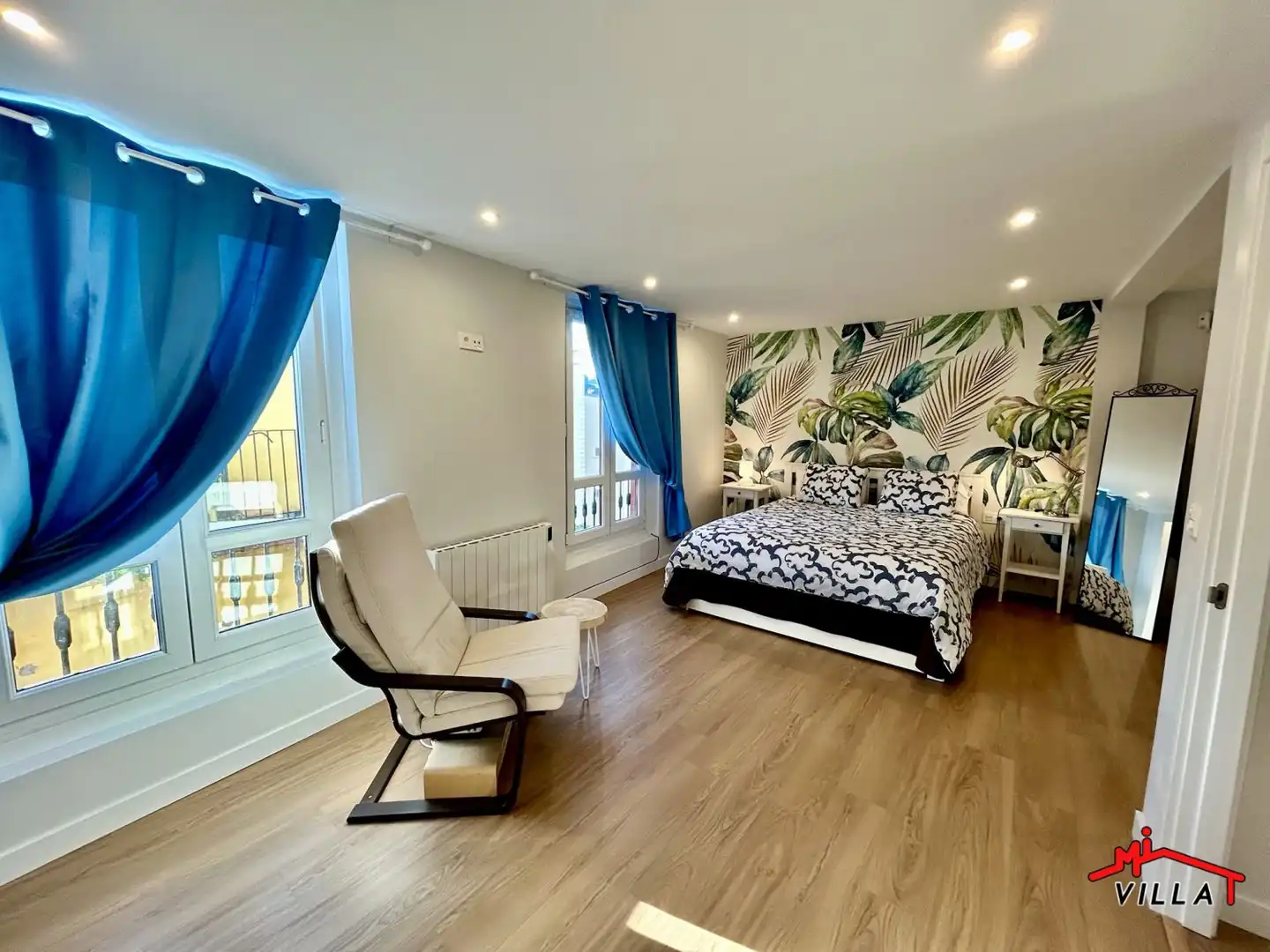 Bedroom of Flat for sale in Laredo  with Heating, Parquet flooring and Balcony