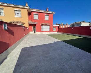 Exterior view of Single-family semi-detached for sale in Algeciras  with Air Conditioner, Heating and Private garden