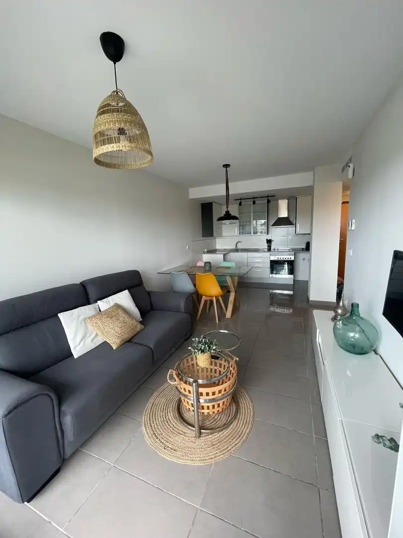 Sala de estar de Piso de alquiler en Moncofa con Jardín privado, Terraza y Amueblado