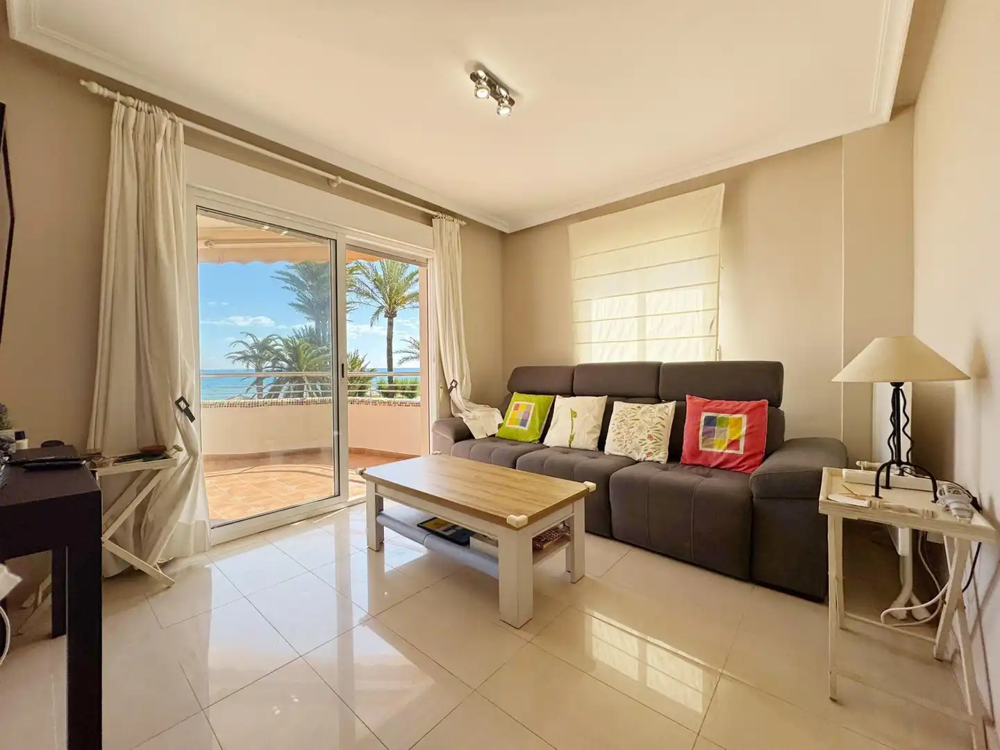 Sala de estar de Apartamento en venta en Dénia con Aire acondicionado, Calefacción y Jardín privado
