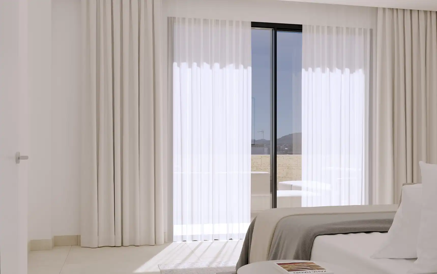 Schlafzimmer von Dachboden zum Verkauf in Artà mit Klimaanlage, Heizung und Terrasse