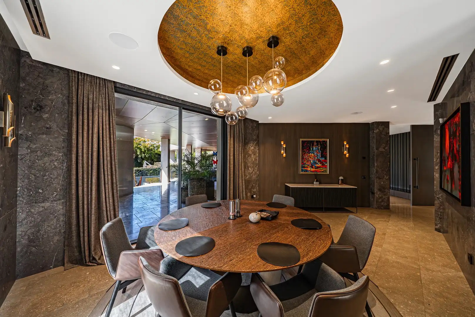 Dining room of Houses for sale in Marbella  with Air Conditioner, Private garden and Terrace