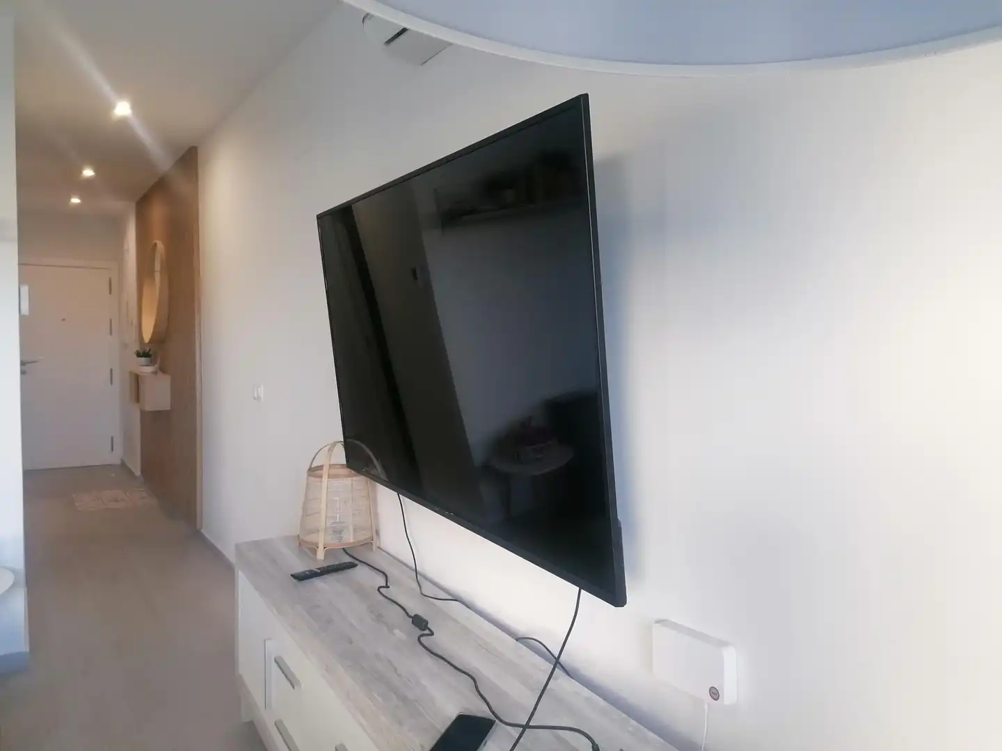 Wohnzimmer von Wohnung zur Miete in El Puerto de Santa María mit Klimaanlage, Heizung und Privatgarten