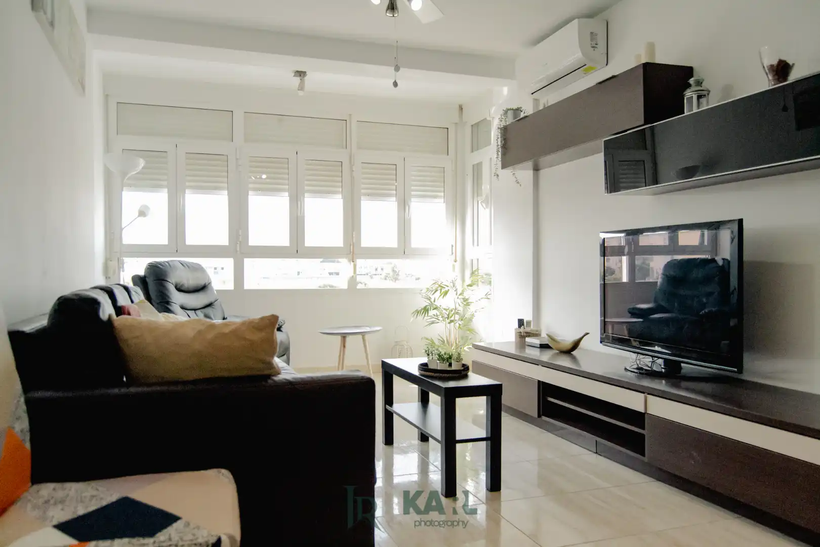 Sala de estar de Piso de alquiler en Málaga con Aire acondicionado y Amueblado