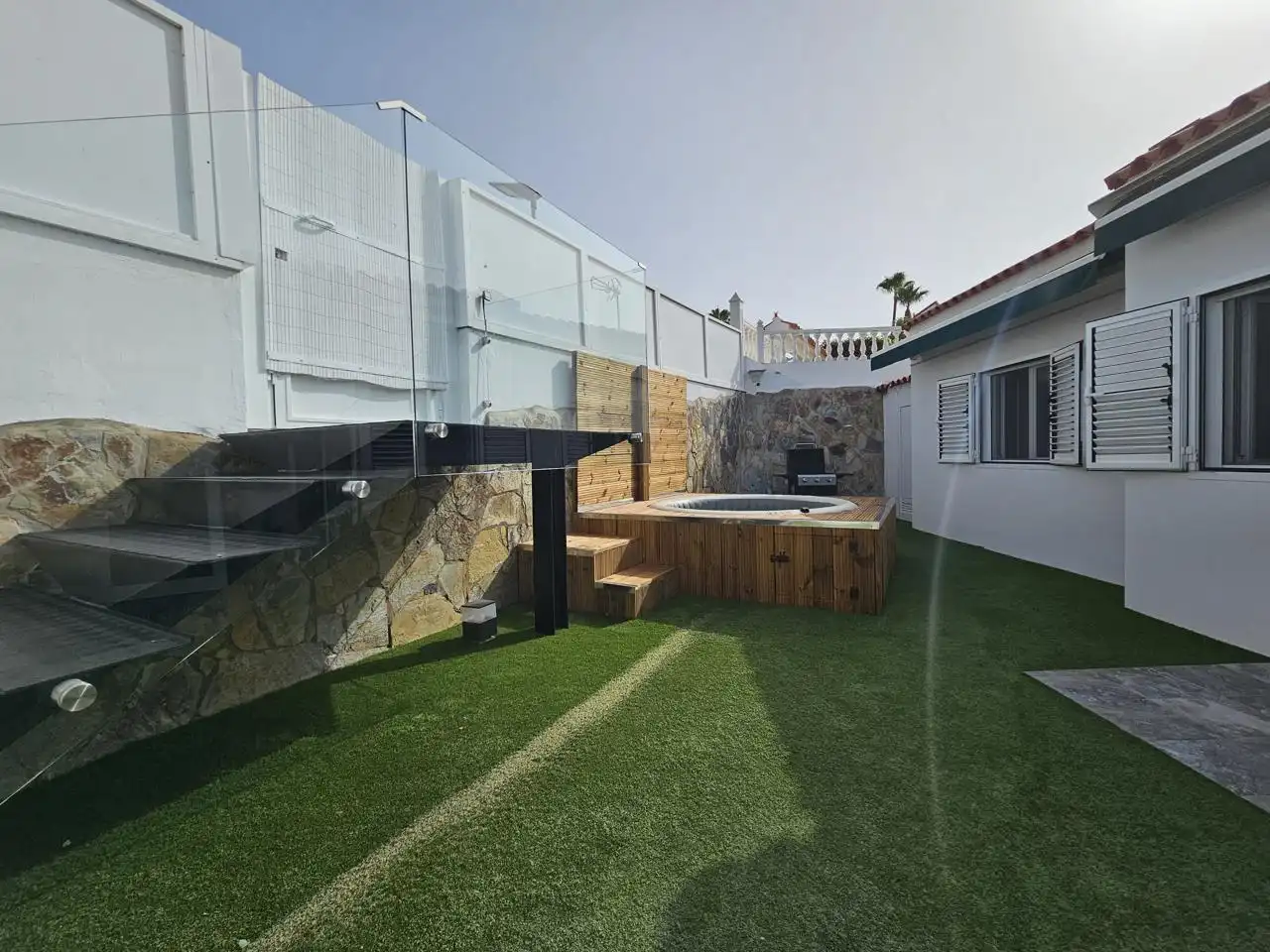 Terrace of Houses for rent in Mogán  with Air Conditioner, Private garden and Terrace
