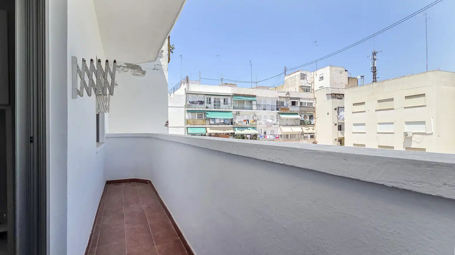 Terraza de Piso de alquiler en Valencia con Parquet, Amueblado y Balcón
