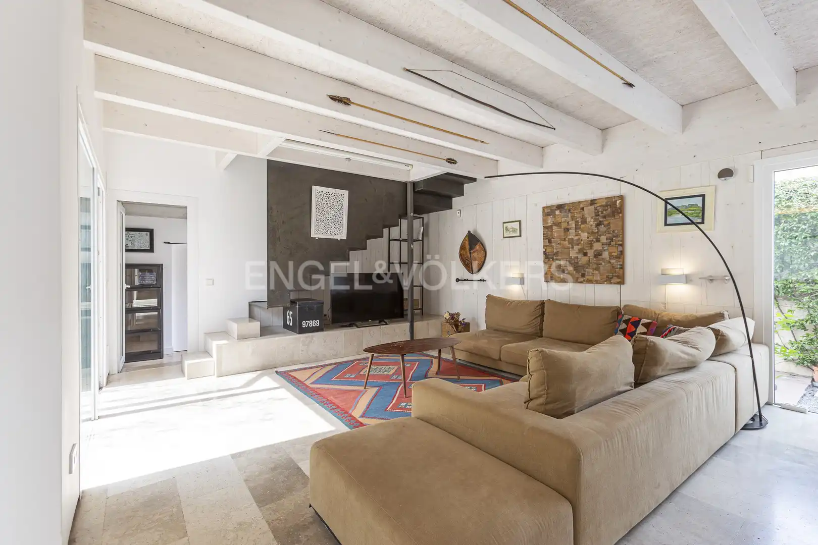 Sala d'estar de Casa o xalet de lloguer en  Madrid Capital amb Calefacció, Jardí privat i Terrassa