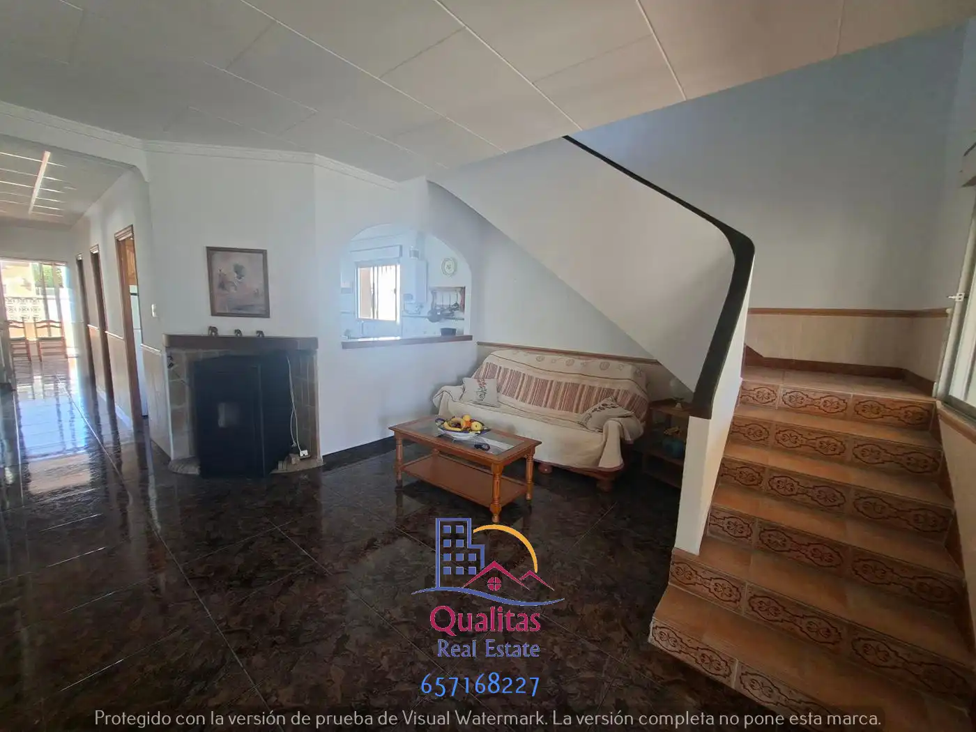 Sala de estar de Casa o chalet de alquiler en Oliva con Aire acondicionado, Jardín privado y Terraza