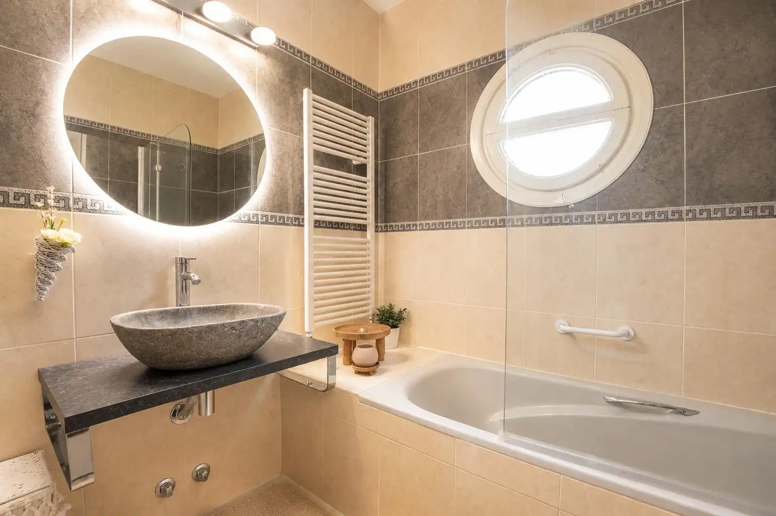 Baño de Casa o chalet en venta en Mont-roig del Camp con Aire acondicionado, Calefacción y Jardín privado