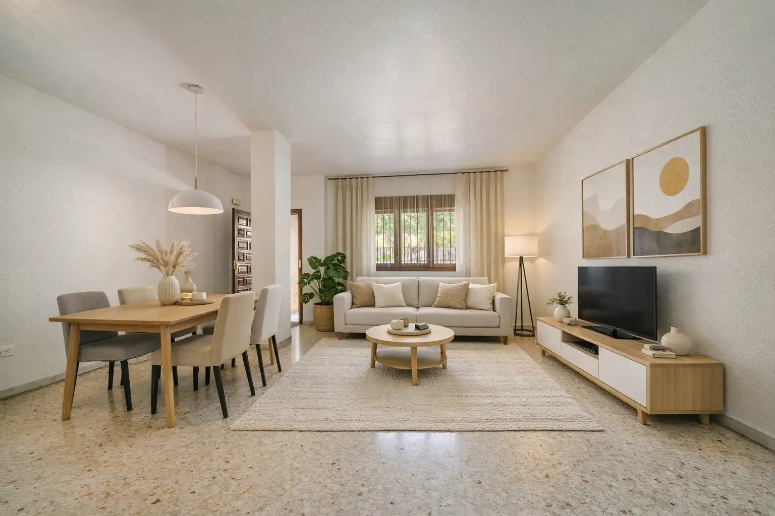 Sala de estar de Casa adosada en venta en El Ejido con Terraza