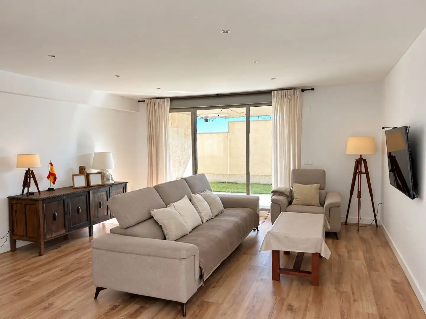 Living room of Flat for sale in Aldeatejada  with Air Conditioner, Heating and Private garden