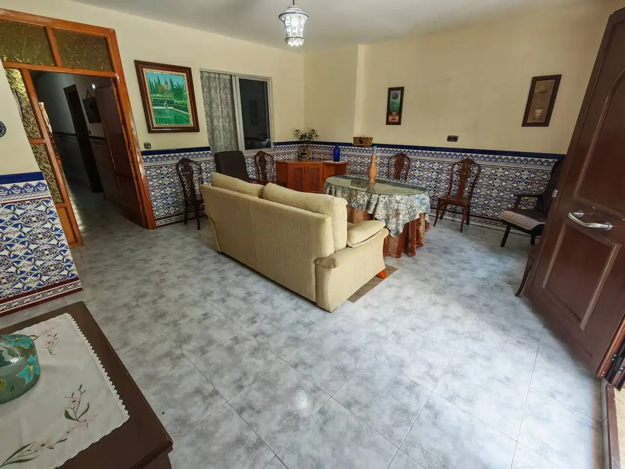 Wohnzimmer von Wohnung zum Verkauf in Huétor Tájar mit Privatgarten