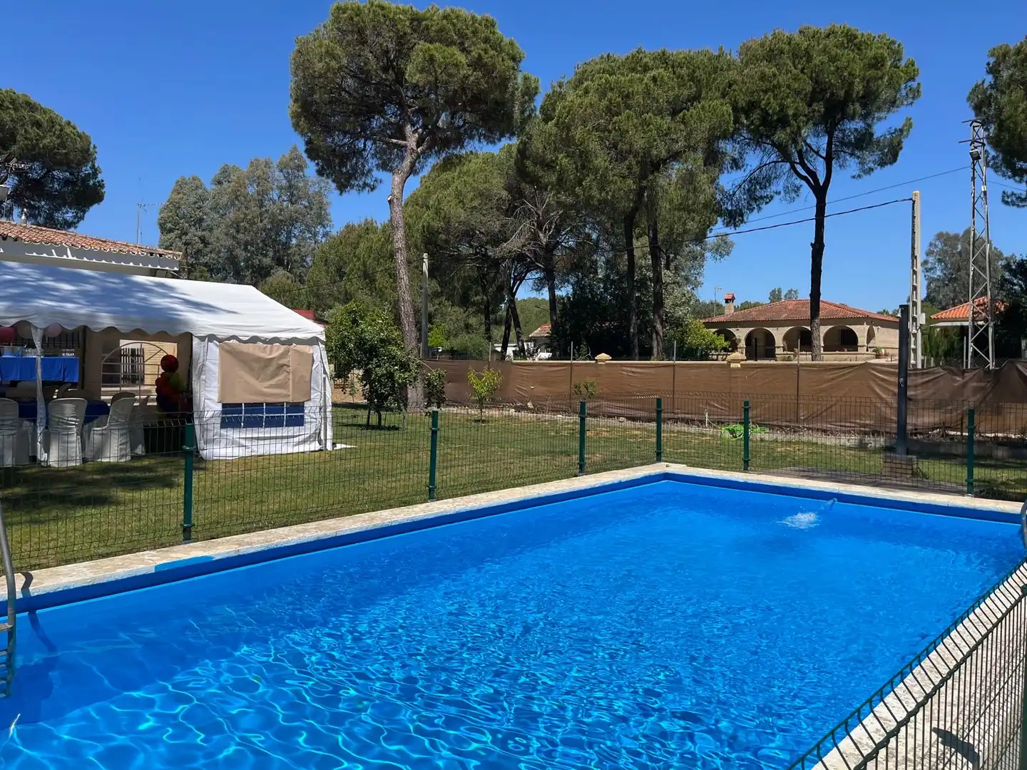 Piscina de Finca rústica en venta en Isla Mayor con Aire acondicionado, Jardín privado y Piscina