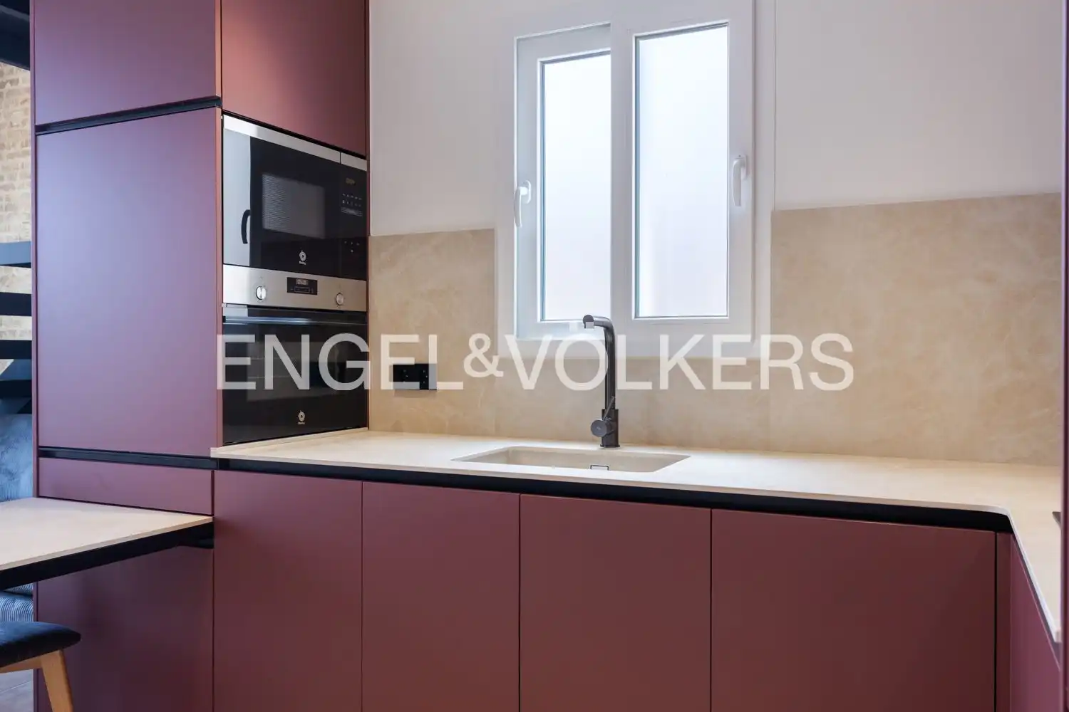 Cocina de Piso de alquiler en Valencia con Aire acondicionado, Calefacción y Terraza