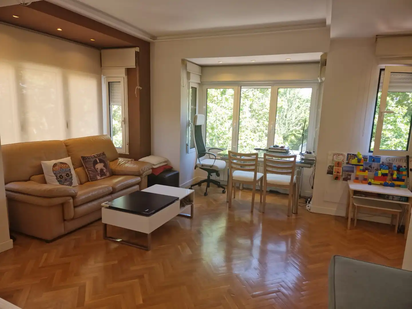 Sala de estar de Dúplex de alquiler en Madrid con Aire acondicionado, Calefacción y Piscina