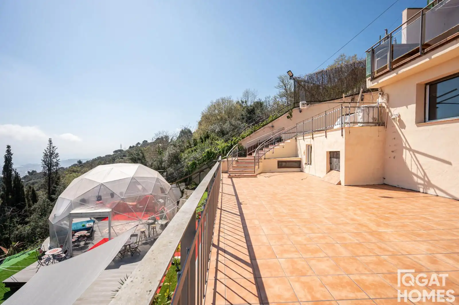 Terrassa de Casa o xalet en venda en Barcelona amb Aire condicionat, Calefacció i Jardí privat