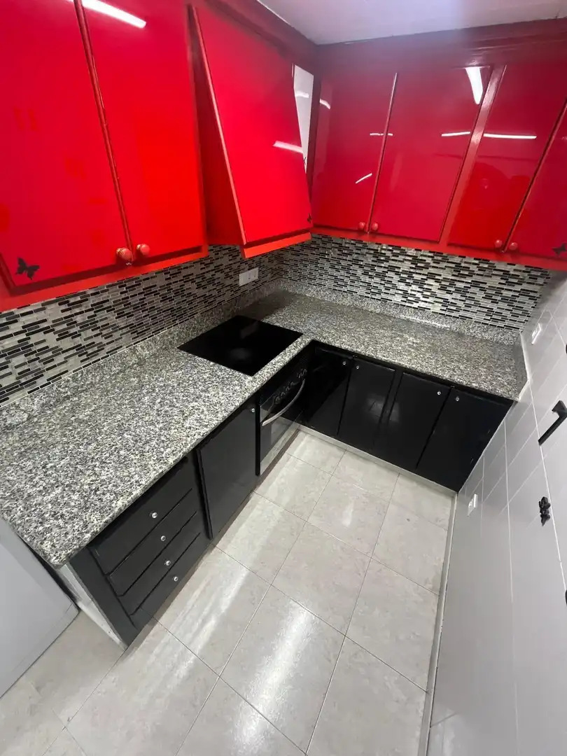 Cocina de Piso de alquiler en Girona con Terraza