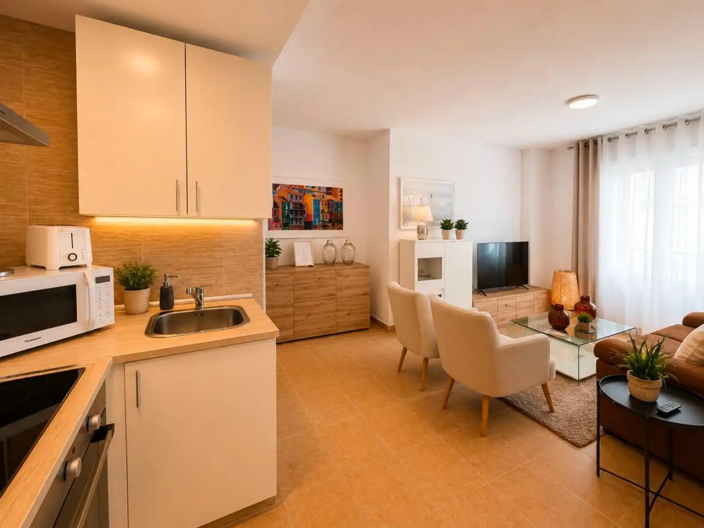 Sala d'estar de Apartament en venda en Altea amb Aire condicionat, Calefacció i Moblat