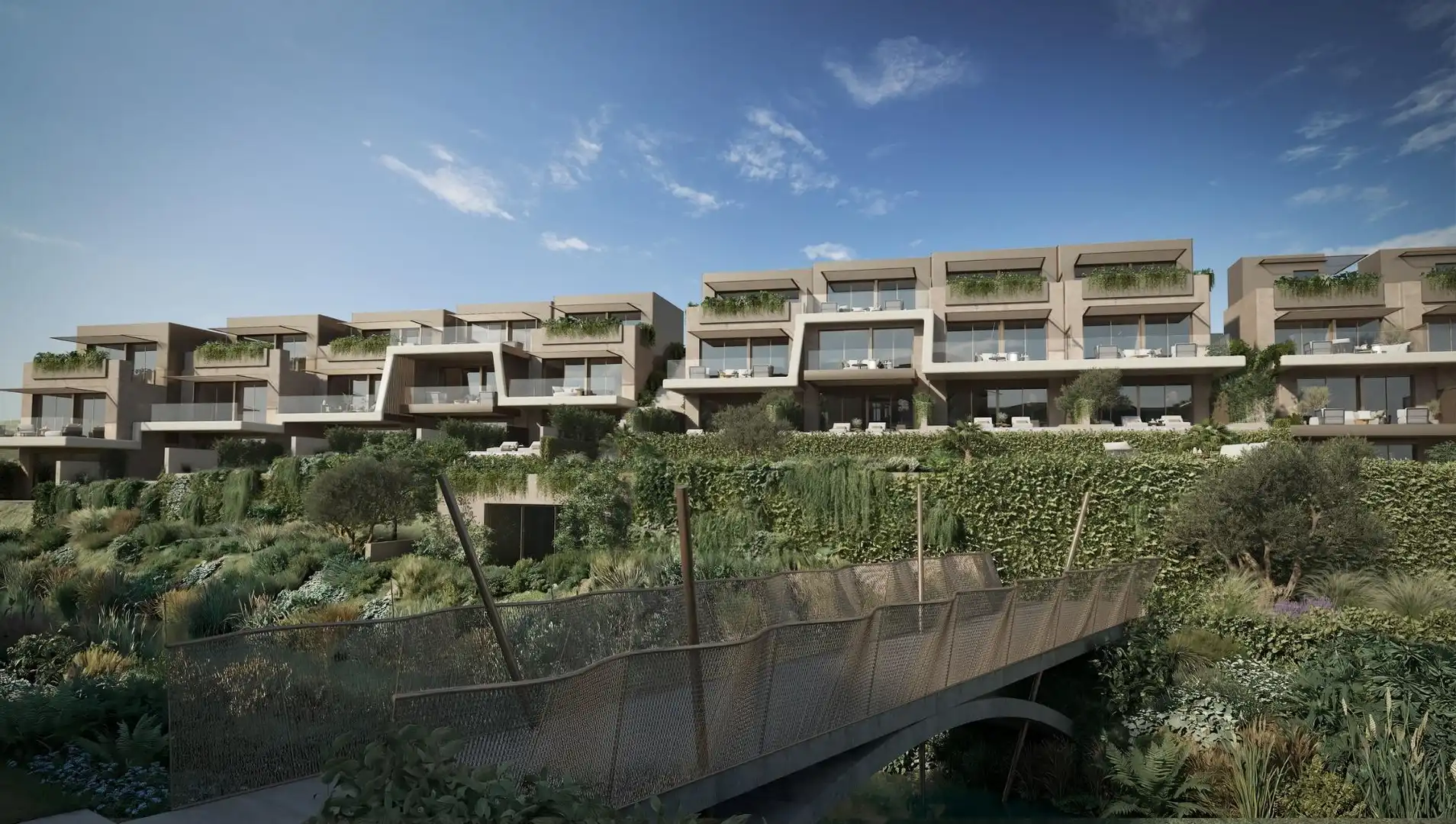 Vista exterior de Casa adosada en venta en Marbella con Jardín privado, Terraza y Piscina
